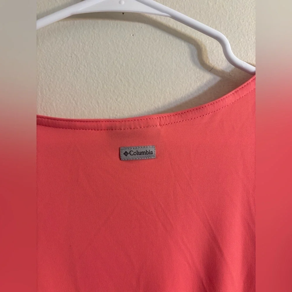 Columbia Women Dress Mini Summer Lightweight Stretch Salmon Pink Size XL